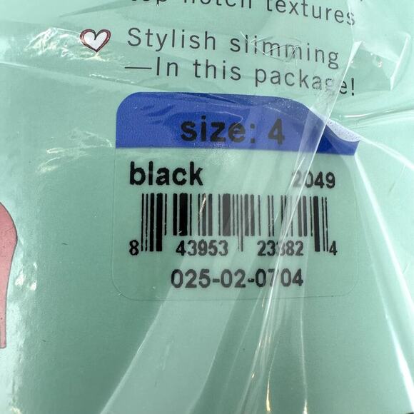 Spanx NWT Shaping Tights Size‎ 4 Wish Bone Texture Black Shape wear Slimming - Picture 4 of 6